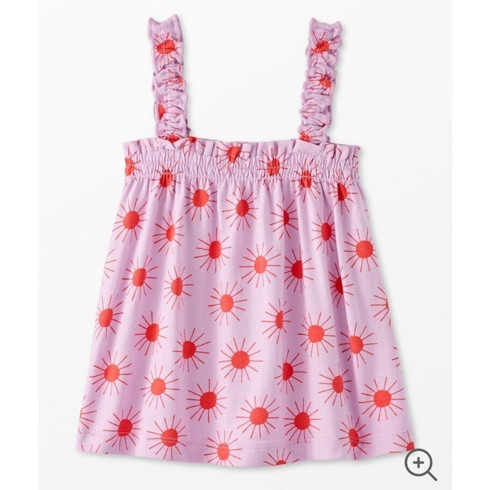 Pink and Red Sun Patterned Kids Top by Hanna Anderson